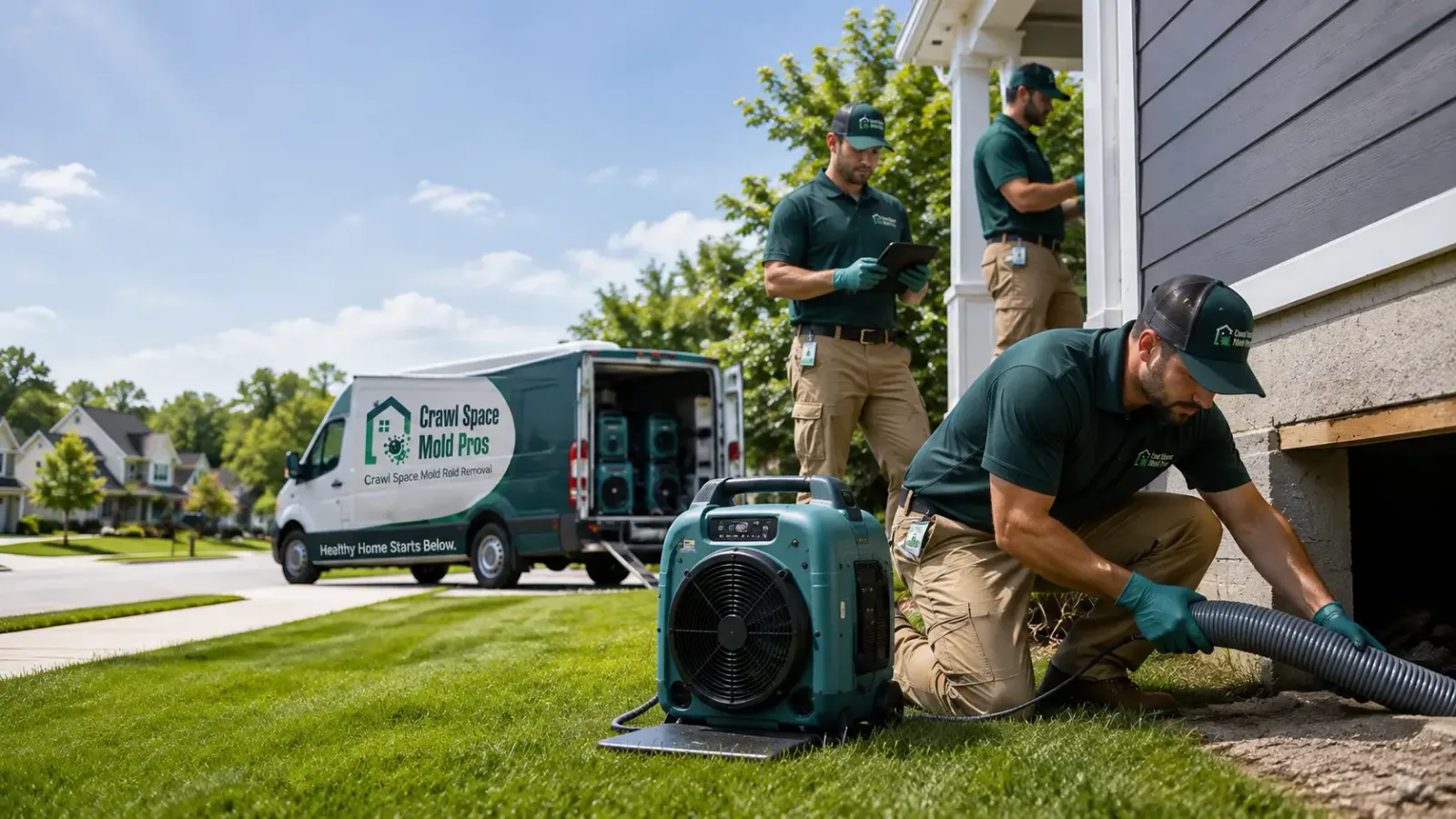 Crawl Space Mold Removal in Cumming, IA